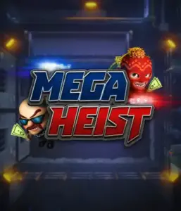 Get ready for the action-packed world of the Mega Heist game by Relax Gaming, showcasing comedic characters ready to pull off a bank heist. This graphic portrays the intensity of the heist with its dramatic logo and an ominous vault backdrop. Great for players looking for a heist adventure, providing a gripping adventure. 