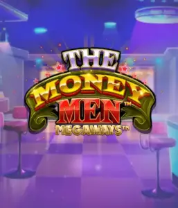 Experience the exciting world of The Money Men Megaways slot by Pragmatic Play, showcasing a striking logo with glittering stars against a luxurious casino setting. This graphic captures the energy and allure of casino gaming with its stunning ambiance and design. Ideal for slot game lovers looking for a taste of Vegas. 