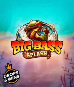 Explore the action-packed adventure of the Big Bass Splash game by Pragmatic Play, featuring a vibrant fish splashing out of water. This graphic portrays the heart of the fishing theme with striking graphics and lively typography. Ideal for fishing enthusiasts, offering a fun-filled adventure. 